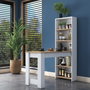 Hanah Home Mesa de Cocina Escandinava Nogal y Blanco